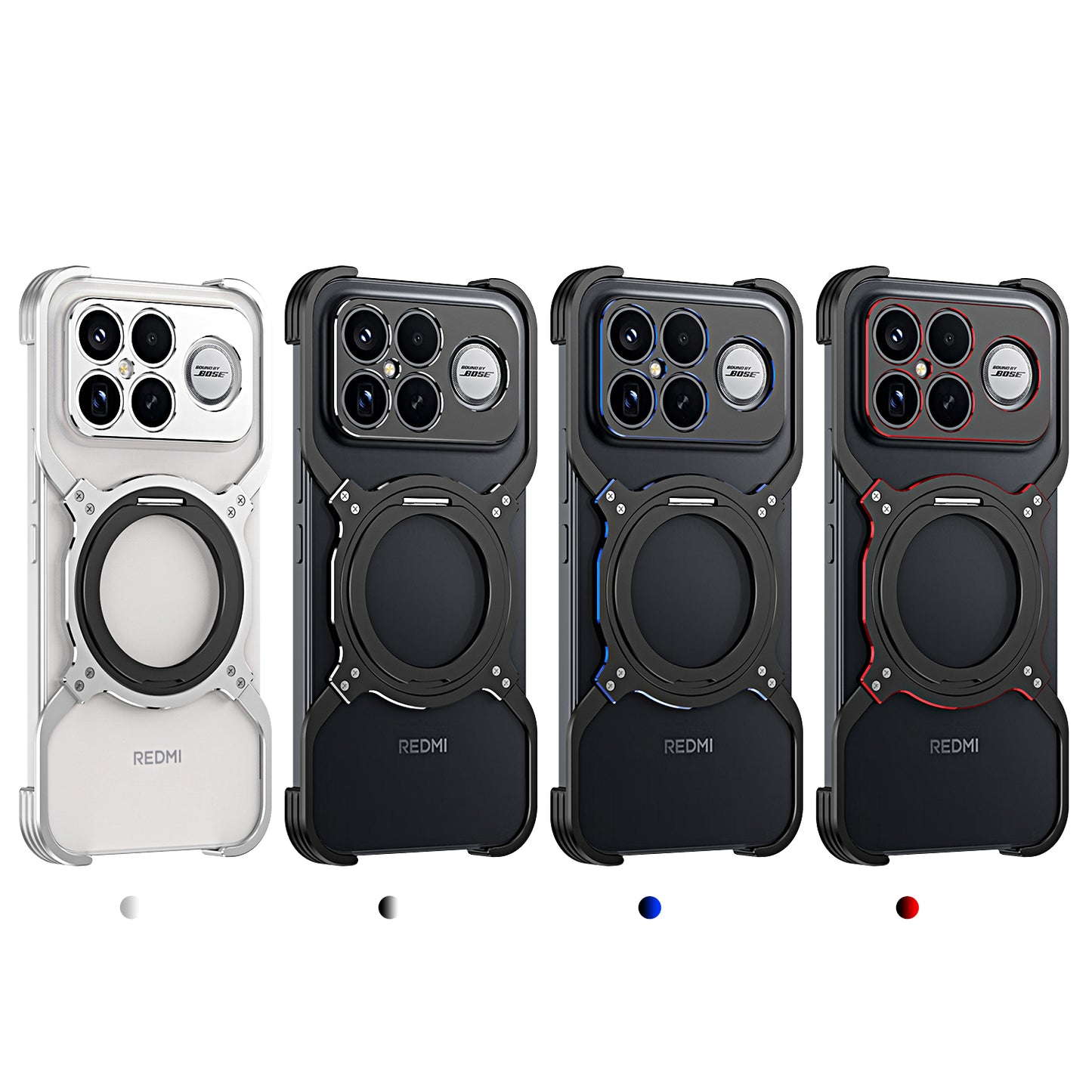 iy Bicolor MagSafe Pivot Ring Stand Case Cover with Lens Protector