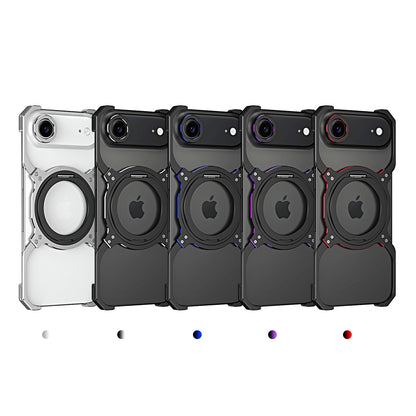 iy Bicolor MagSafe Pivot Ring Stand Case Cover with Lens Protector