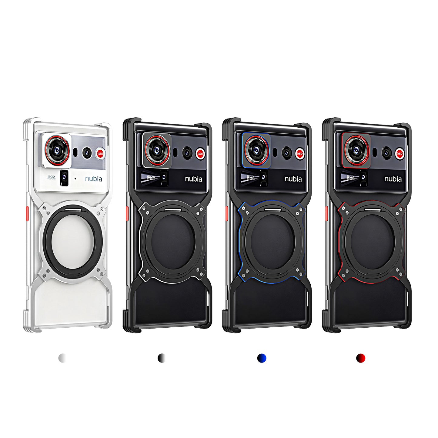 iy Bicolor MagSafe Pivot Ring Stand Case Cover with Lens Protector