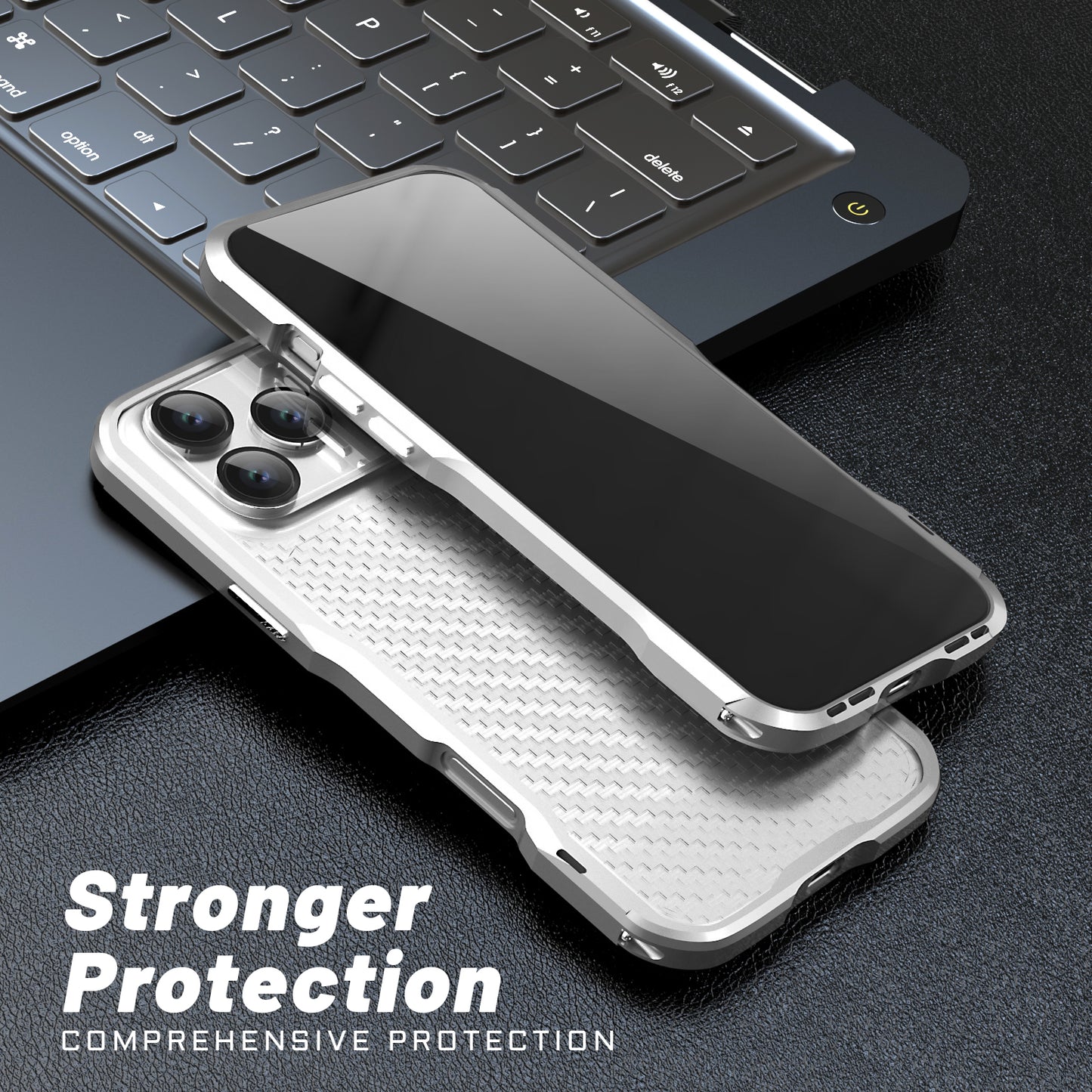 Luphie Razor Strong Protection Military Grade Drop Tested Metal Phone Case