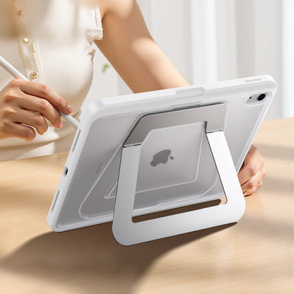 Armor King Double Aluminum Alloy Pivot Kickstand Acrylic + TPU Anti-bending Shockproof Case Cover for Apple iPad