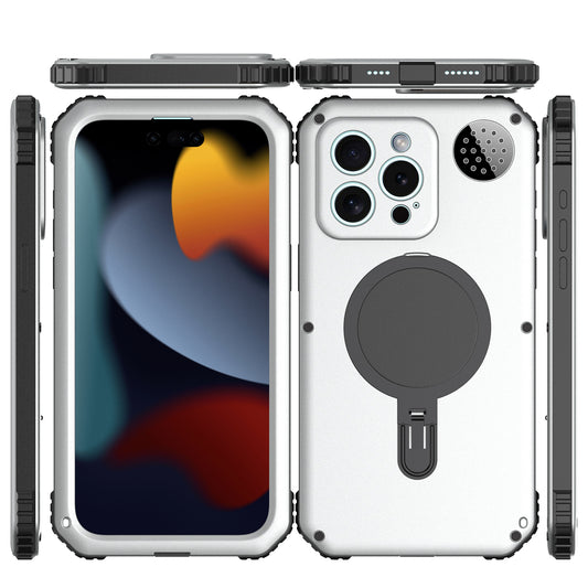 Armor King MagSafe Aromatherapy Kickstand Military Heavy Duty Metal Case