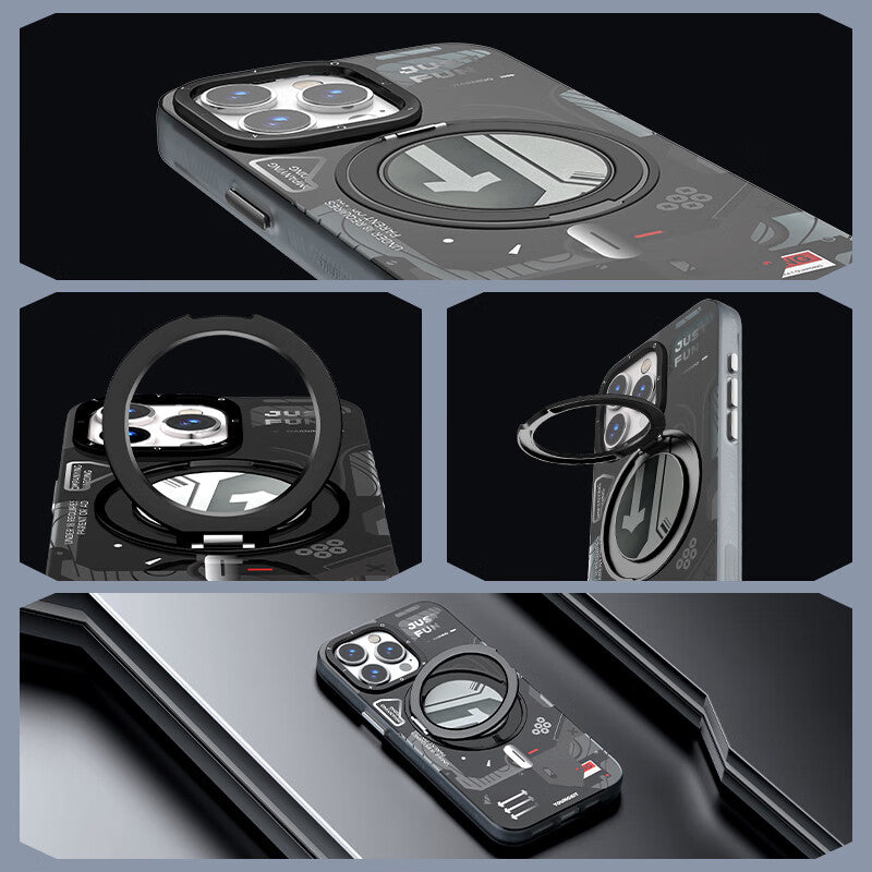 YOUNGKIT Starship MagSafe 360° Pivot Ring Stand Anti-Scratch Shockproof Case Cover