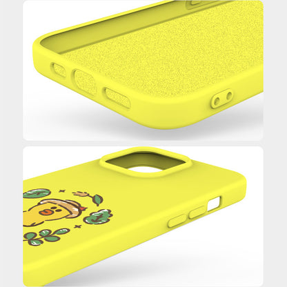 Line Friends Liquid Silicone Soft Color Jelly Protective Case Cover