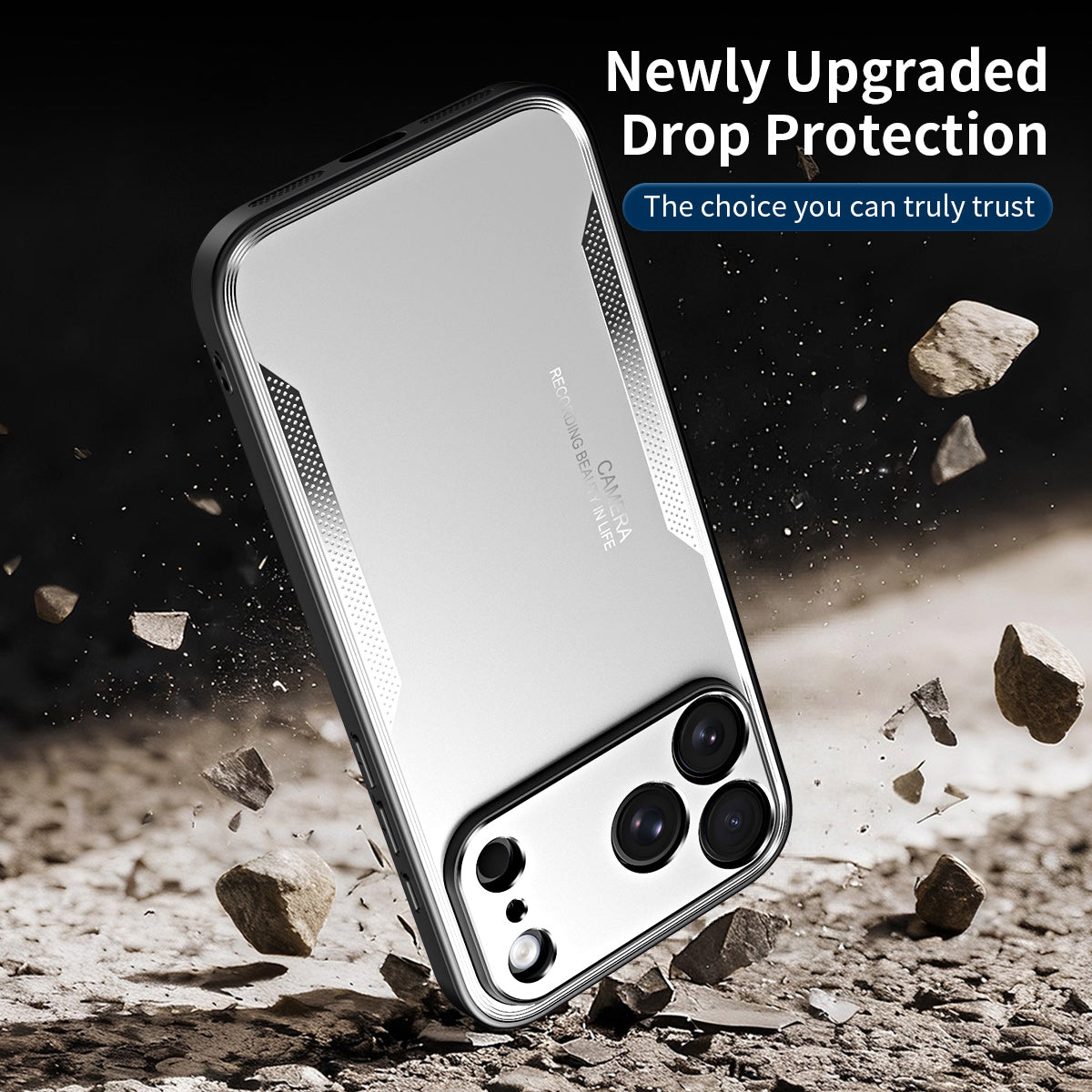 Armor King Fengshang TPU Frame Alloy Lens Protector Metal Backplate Case Cover