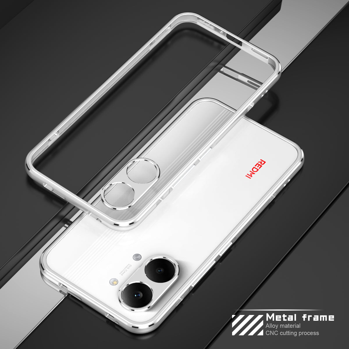iy Aurora Sword Lens Protector Bicolor Aluminum Bumper Case for Xiaomi Redmi Turbo series Phones