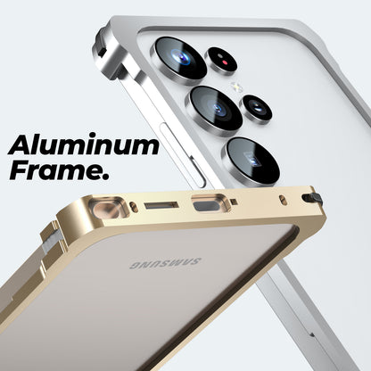 Luphie Slim Light Shockproof Snap-on Aluminum Metal Bumper Case Cover