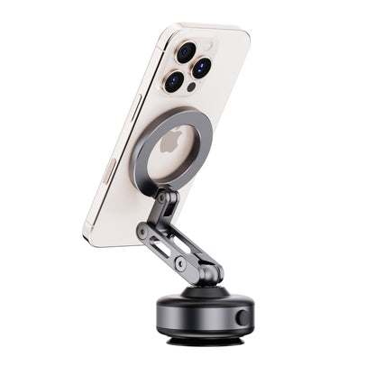 Armor King Electric Vacuum Suction Magnetic Phone Mount 3-Axis Foldable Car Navigation Bracket