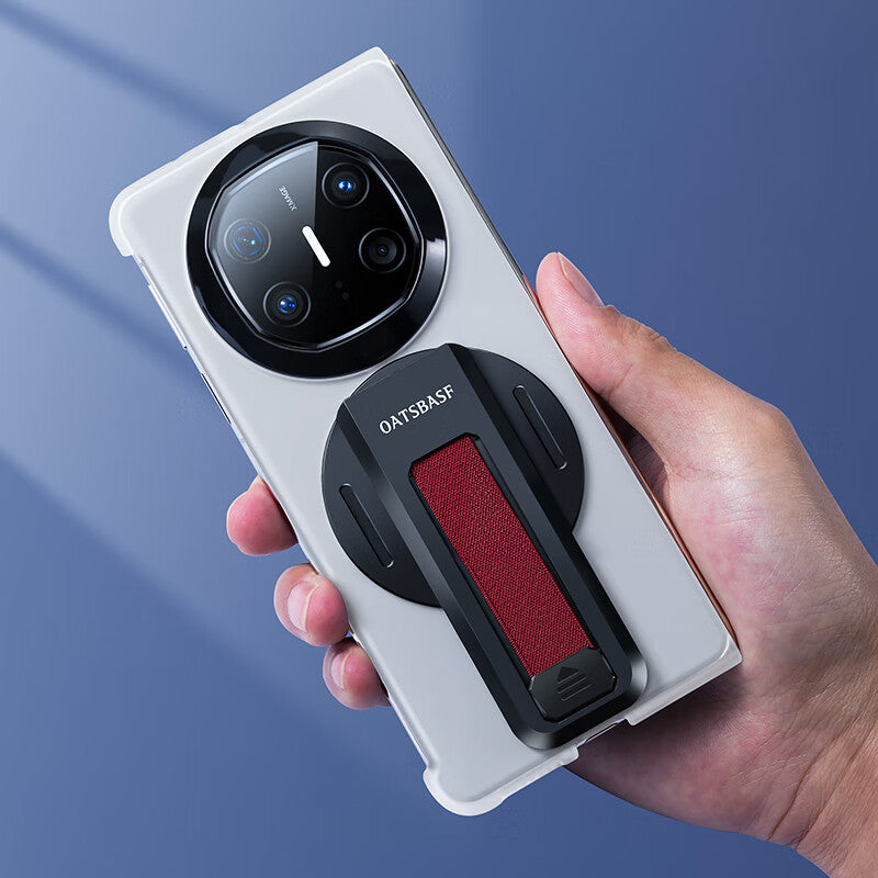 Oatsbasf 360° Rotatable Kickstand Wristband Shockproof Translucent Case Cover