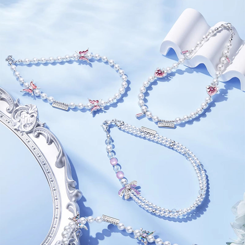 PYNANA Jewelry Aesthetics & Handcraft Multifunctional Chain Phone Charm Beads Strap Pearl Lanyard