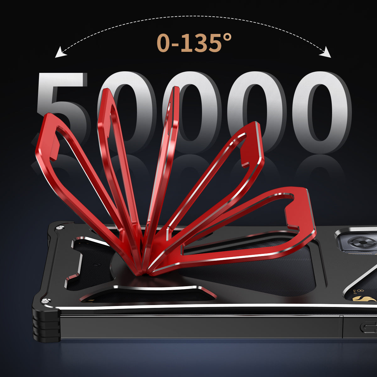 iy Bicolor Transformers Shockproof Aluminum Alloy Kickstand Metal Case Cover