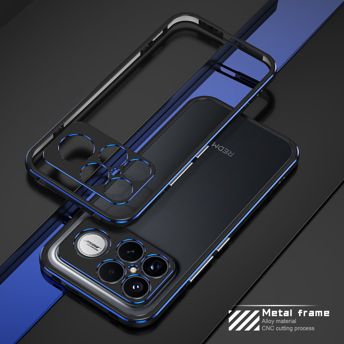 iy Aurora Sword Lens Protector Bicolor Aluminum Bumper Case for Xiaomi Redmi K90 / K80 / K70 series