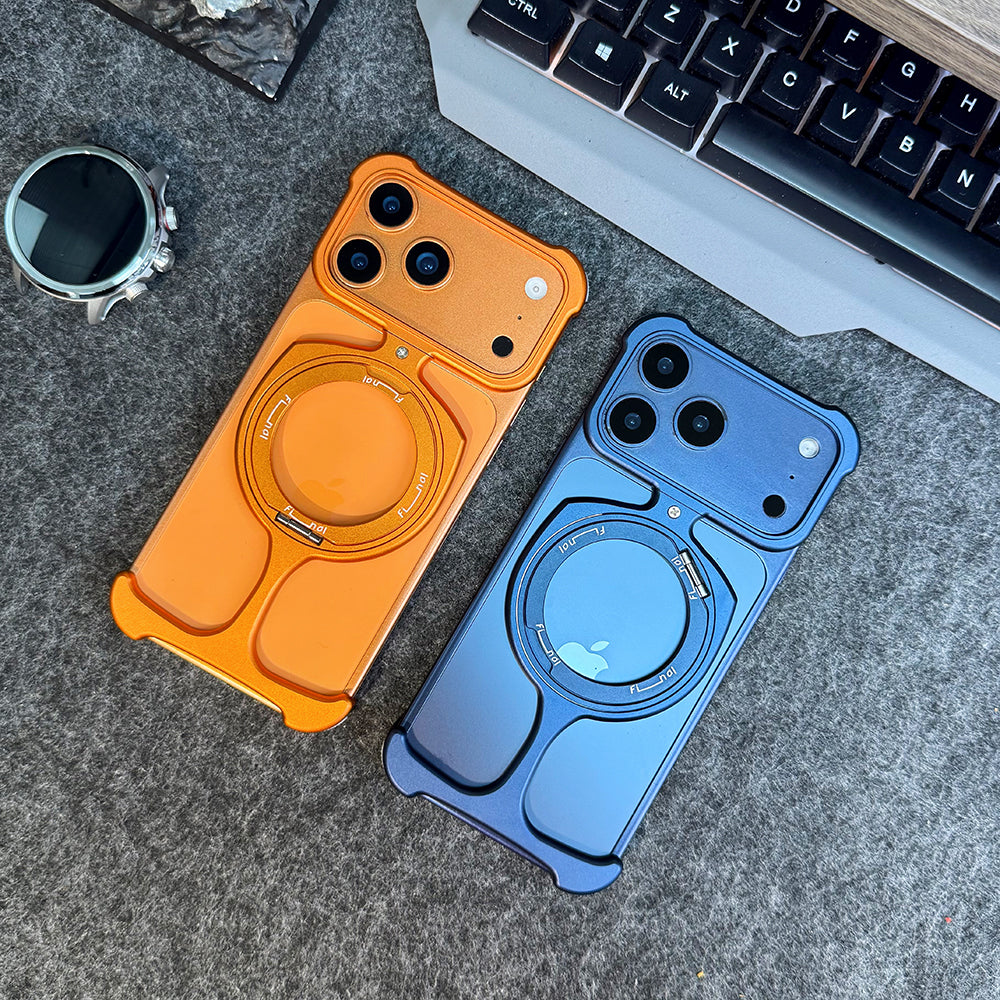 Armor King Trophy MagSafe Pivot Ring Stand Air Cushion Metal Case Cover