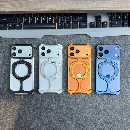 Armor King Trophy MagSafe Pivot Ring Stand Air Cushion Metal Case Cover