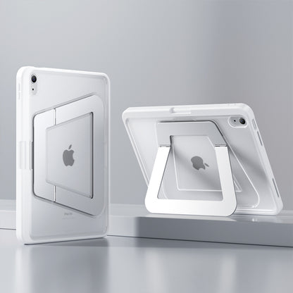 Armor King Double Aluminum Alloy Pivot Kickstand Acrylic + TPU Anti-bending Shockproof Case Cover for Apple iPad