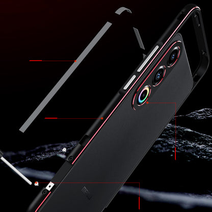 iy Aurora Sword Lens Protector Bicolor Aluminum Bumper Case for Meizu 21