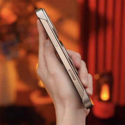 Armor King Bezel-less Aramid Fiber MagSafe Pivot Ring Stand PC Back Case Cover