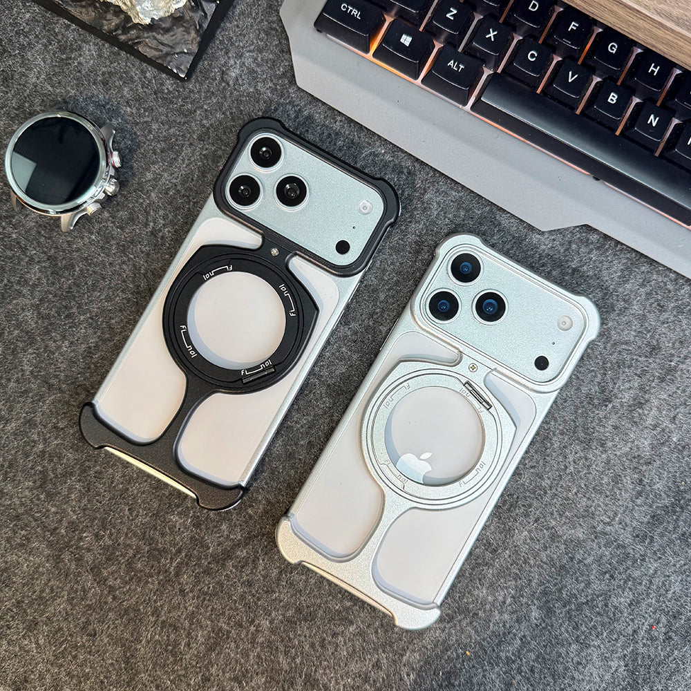 Armor King Trophy MagSafe Pivot Ring Stand Air Cushion Metal Case Cover