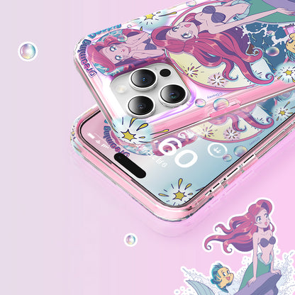 UKA Disney Princess Colorful Laser Shockproof Protective Case Cover