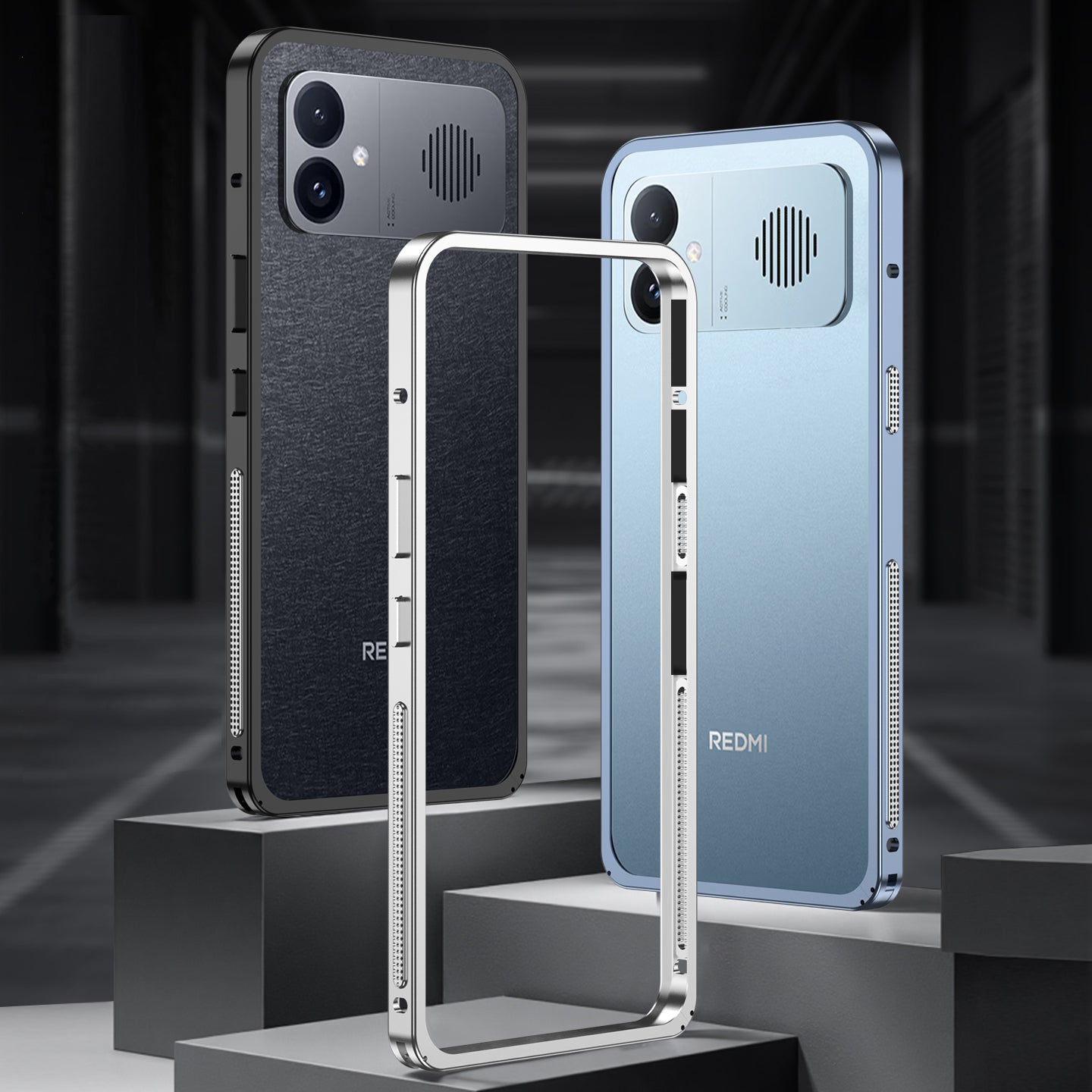 Armor King Supercar Heat Dissipation Metal Bumper Case Cover