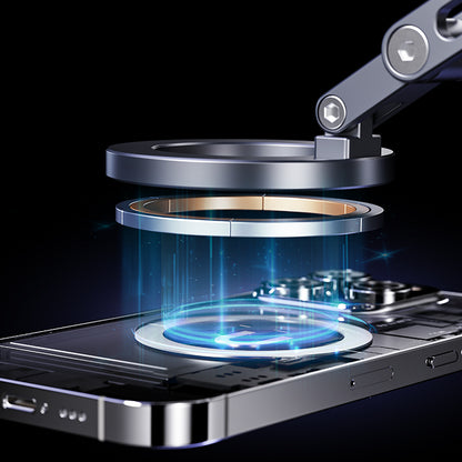 Armor King Vacuum Suction Magnetic Phone Mount 3-Axis Foldable Car Navigation Bracket