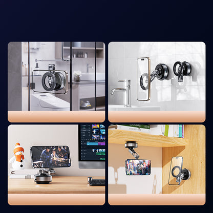 Armor King Electric Vacuum Suction Magnetic Phone Mount 3-Axis Foldable Car Navigation Bracket