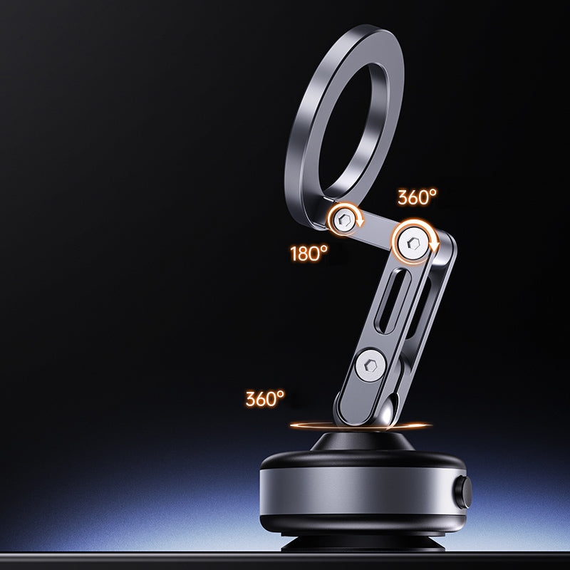 Armor King Electric Vacuum Suction Magnetic Phone Mount 3-Axis Foldable Car Navigation Bracket
