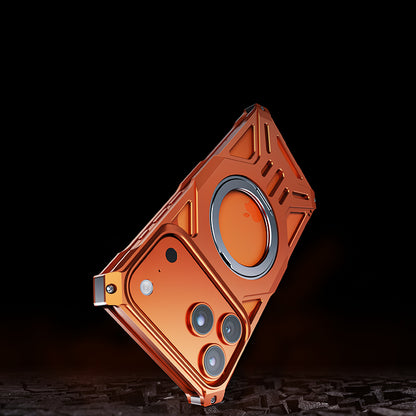 Armor King Hegemony MagSafe Pivot Ring Stand Aluminum Alloy Metal Case Cover