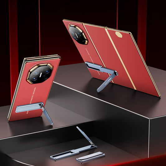 Oatsbasf Ultra-thin Portable Invisible Concealed Push-Pull Metal Phone Stand for Foldable Phones