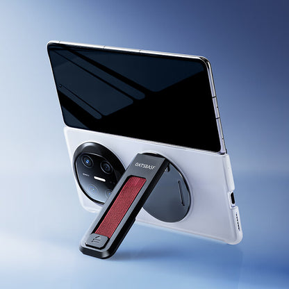 Oatsbasf 360° Rotatable Kickstand Wristband Shockproof Translucent Case Cover