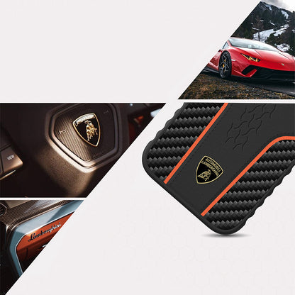 Lamborghini Genuine Leather Carbon Fiber Phone Case - Huracan D21