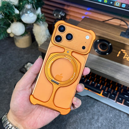 Armor King Trophy MagSafe Pivot Ring Stand Air Cushion Metal Case Cover