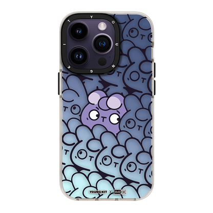 YOUNGKIT X Offline to Offline (OTO) Slim Thin Matte Anti-Scratch Back Shockproof Cover Case