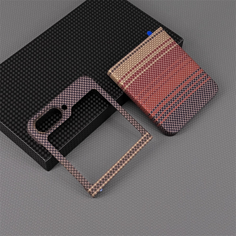 Oatsbasf Luxury Pure Aramid Fiber Case for Samsung Foldable Smartphones
