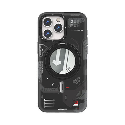 YOUNGKIT Starship MagSafe 360° Pivot Ring Stand Anti-Scratch Shockproof Case Cover