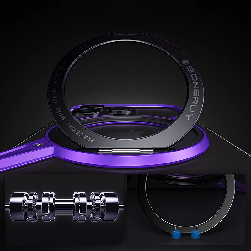 Armor King S Shell MagSafe Fulcrum Ring Stand Air Cushion Metal Case Cover