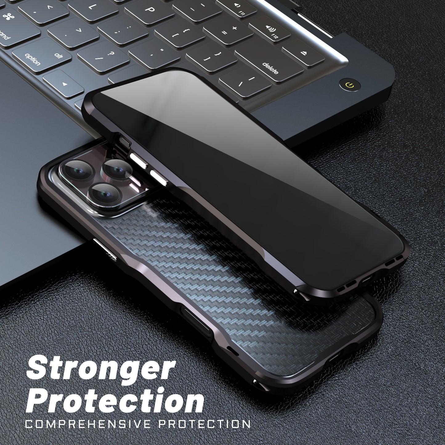 Luphie Razor Strong Protection Military Grade Drop Tested Metal Phone Case