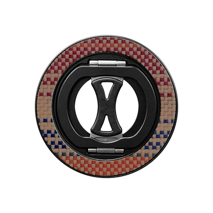 Armor King MagSafe Aramid Fiber + Aluminum Grip Stand Ring Holder