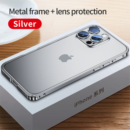 Armor King Lobster Clasp Metal Bumper Case Cover with Lens Protector