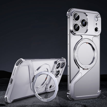 Armor King Z Shell MagSafe Pivot Ring Stand Air Cushion Metal Case Cover