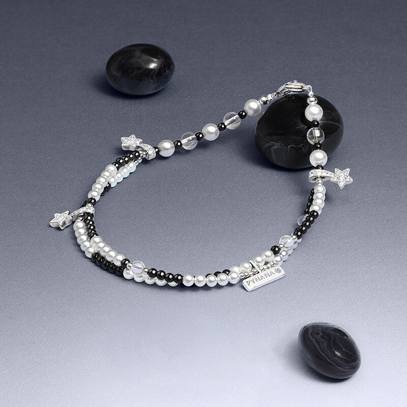 PYNANA Jewelry Aesthetics & Handcraft Multifunctional Chain Phone Charm Beads Strap Pearl Lanyard