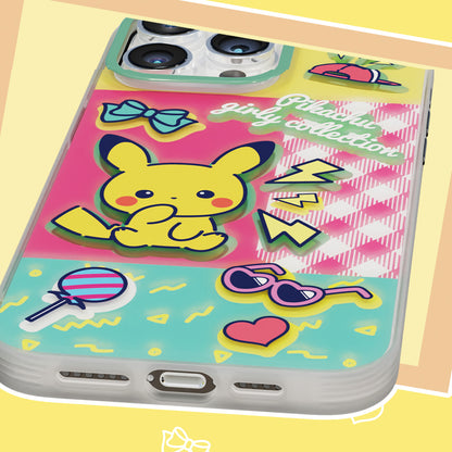 Pokémon All-inclusive Shockproof Protective Case Cover with Doll Charm Lanyard