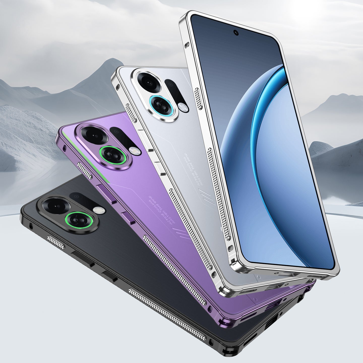 Armor King Supercar Heat Dissipation Metal Bumper Case Cover