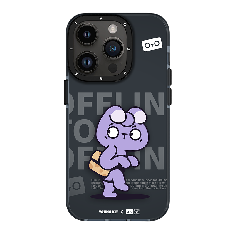 YOUNGKIT X Offline to Offline (OTO) Slim Thin Matte Anti-Scratch Back Shockproof Cover Case