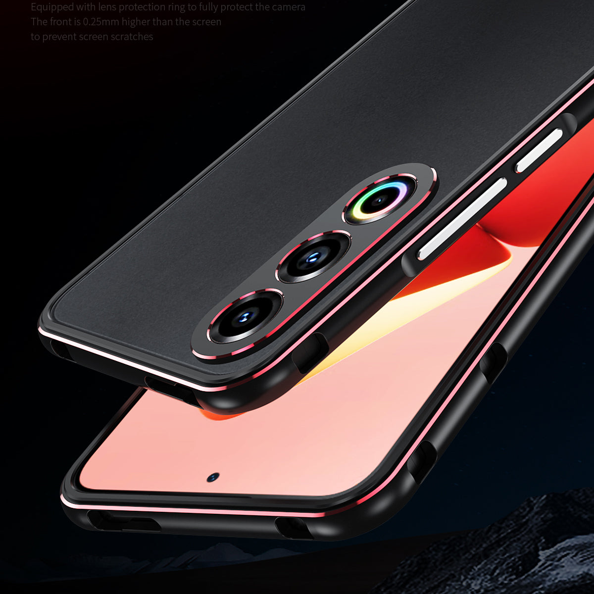 iy Aurora Sword Lens Protector Bicolor Aluminum Bumper Case for Meizu 21