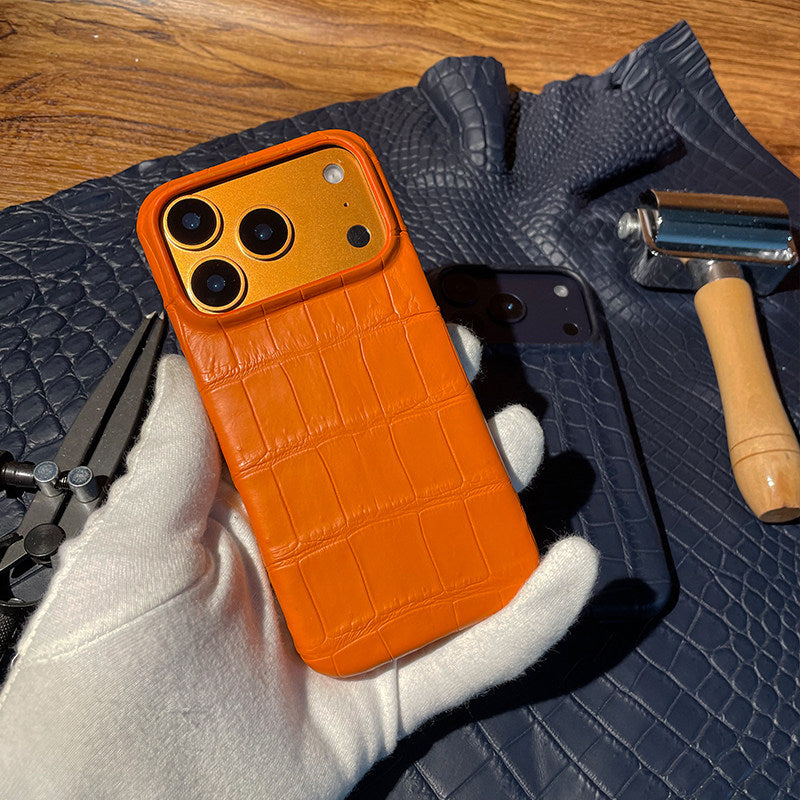 i-idea Handmade Luxury Crocodile Skin Genuine Leather Case Cover