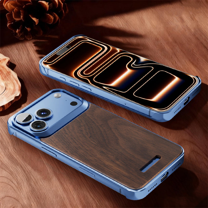 Armor King MagSafe Aluminum+Wood Heat Dissipation Aromatherapy Protective Cover Case