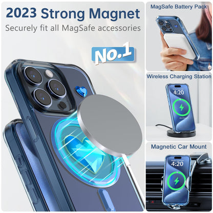 KINGXBAR Eternity Crystal Heart Magnetic MagSafe Shockproof Case Cover