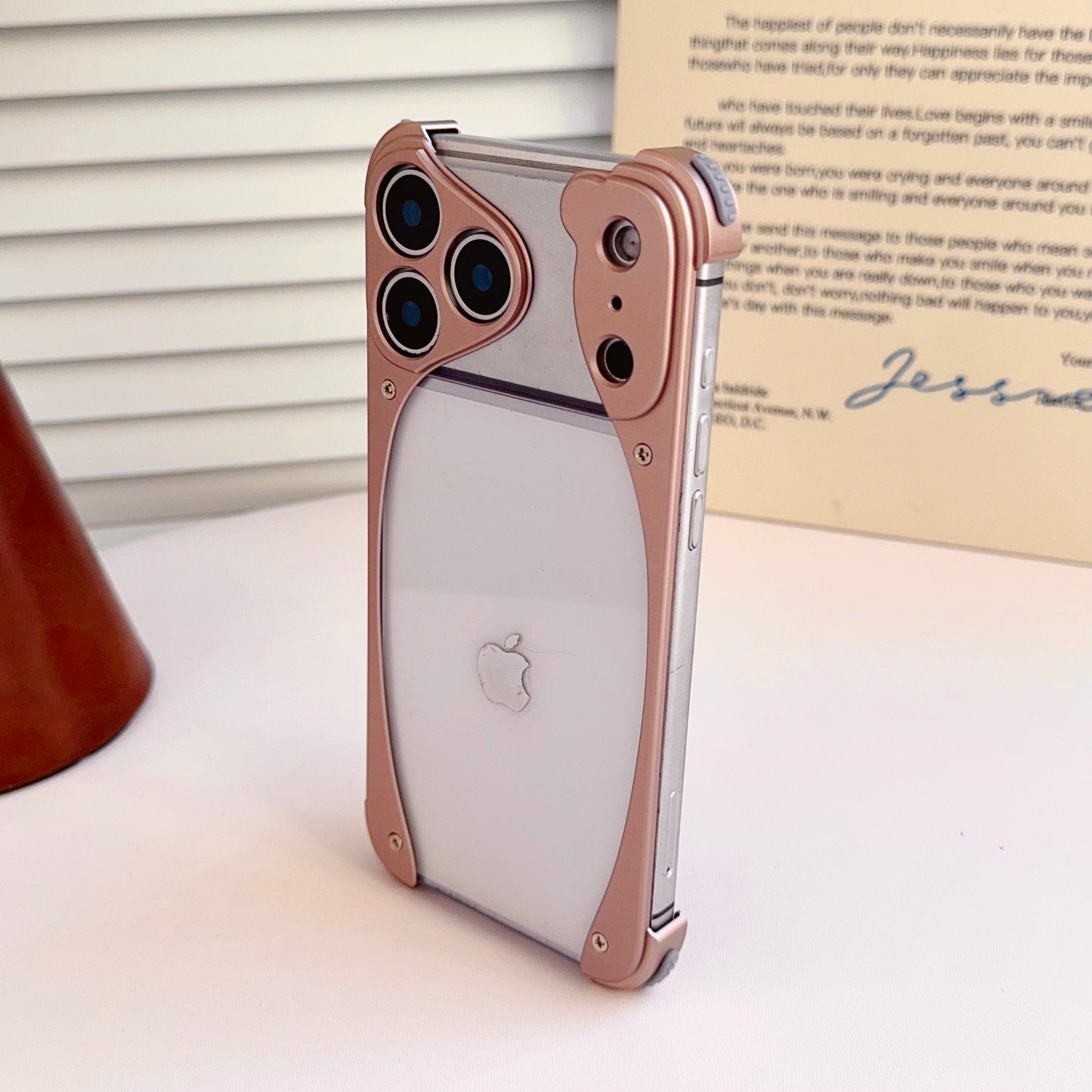 Armor King Stoat Bezel-less MagSafe Transparent PC Back Shockproof Metal Case Cover