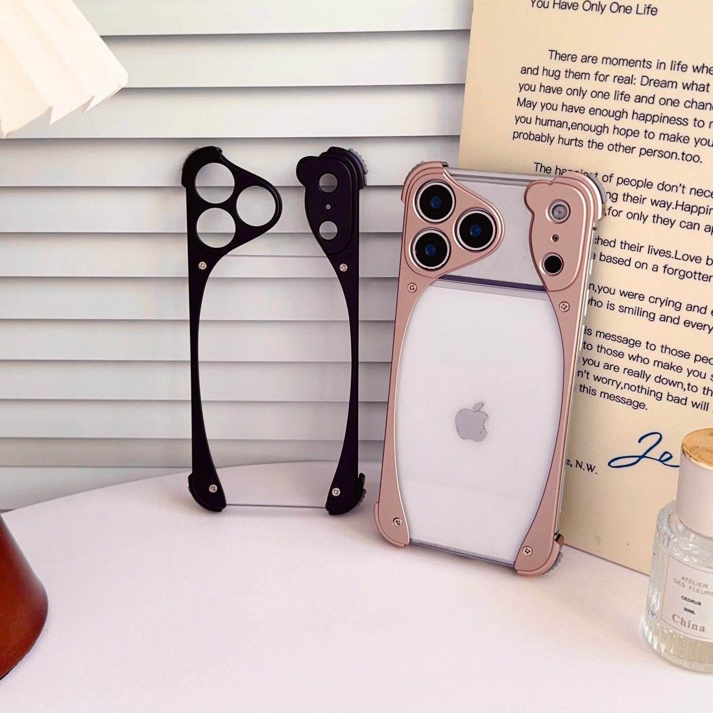 Armor King Stoat Bezel-less MagSafe Transparent PC Back Shockproof Metal Case Cover